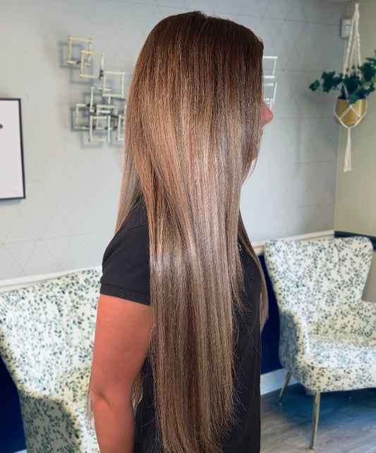 Keratin Tip Hair Extensions in Jupiter, FL | PHE Salon — Individual Strand Volume & Length