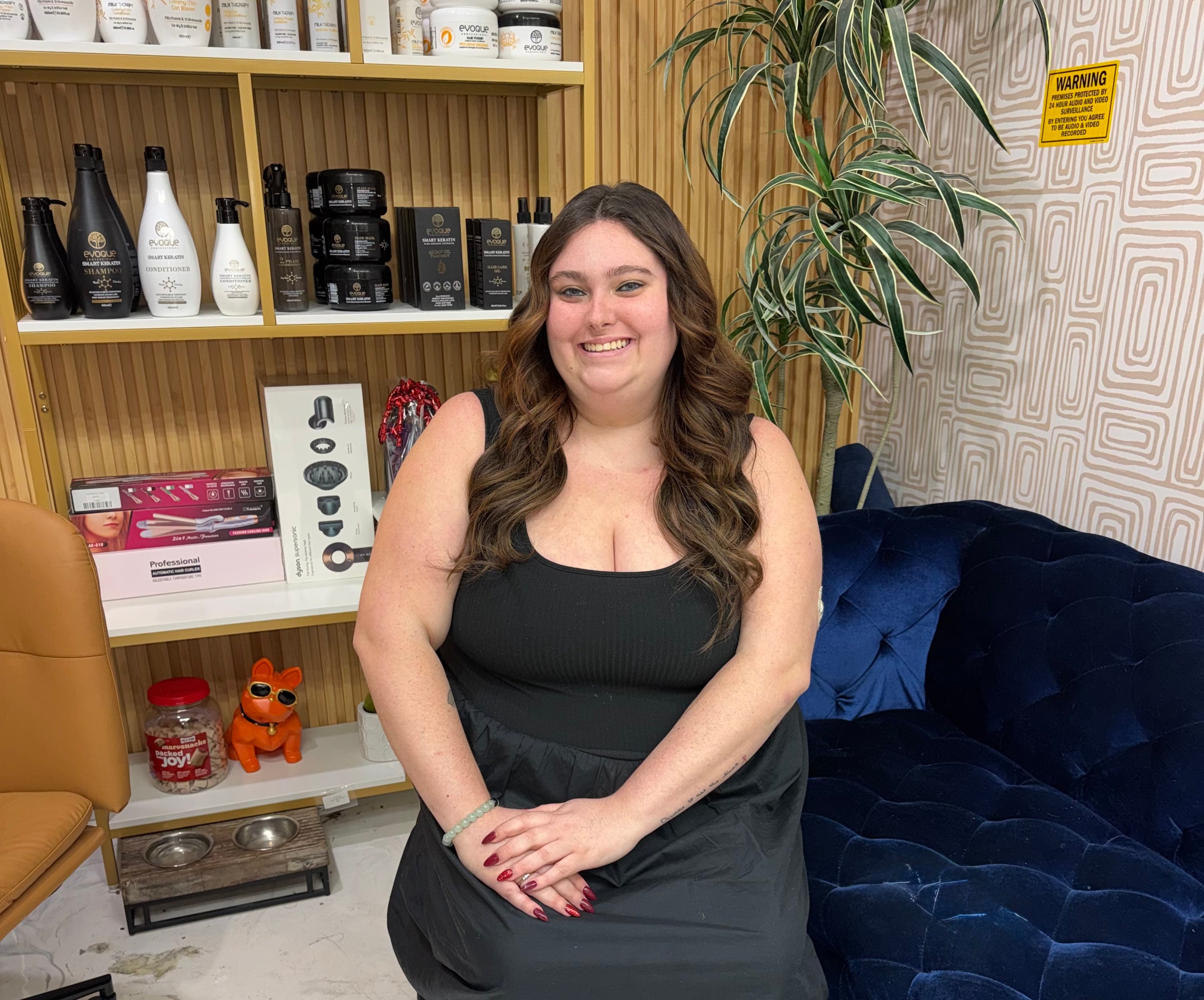 Ryann Santoro, front desk manager at PHE Salon Jupiter